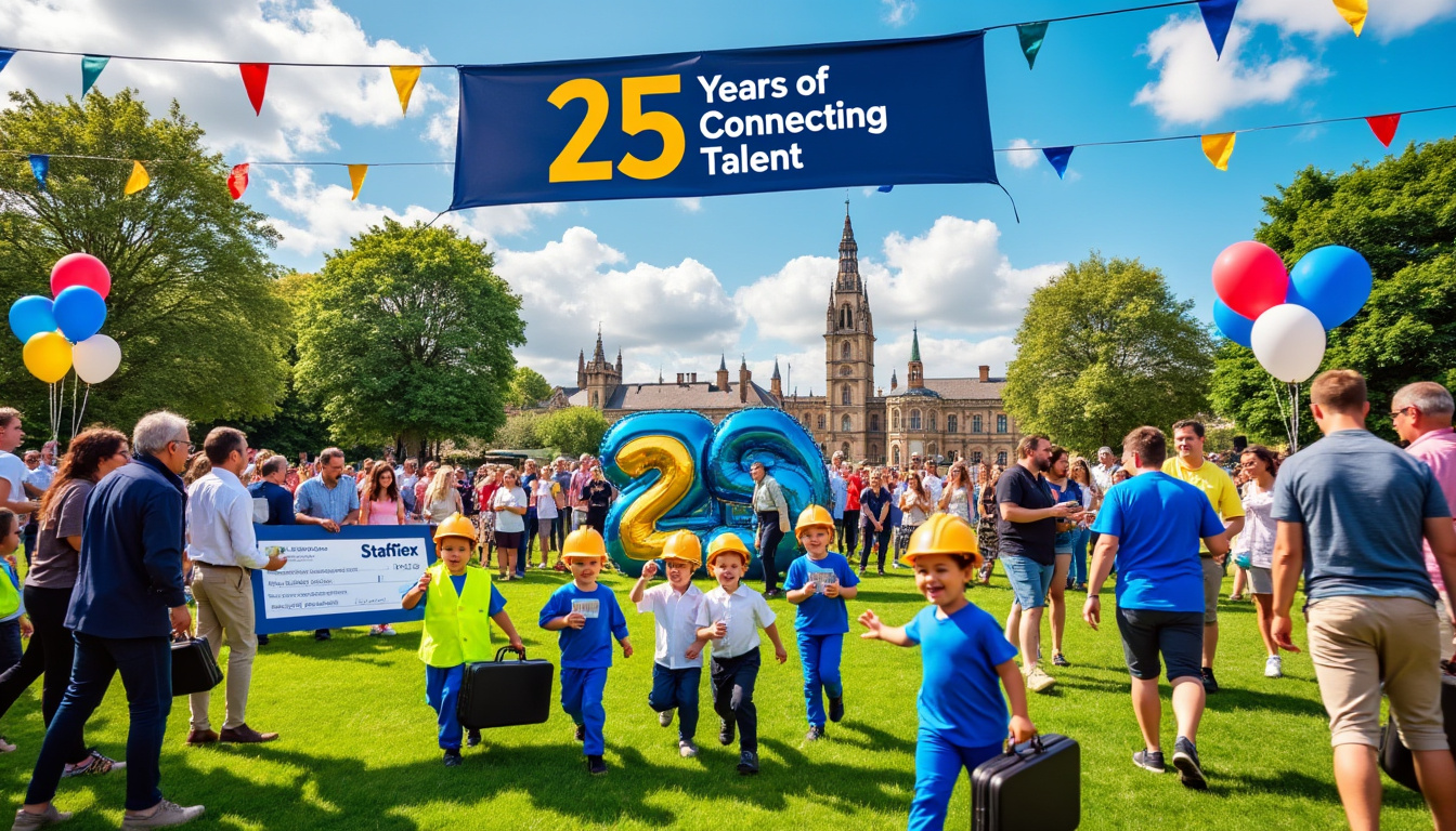 célébrez les 25 ans de l'agence de recrutement stafflex à huddersfield, un pilier de la communauté locale qui continue de connecter les talents aux opportunités. découvrez notre engagement envers le développement professionnel et le soutien aux entreprises de la région.